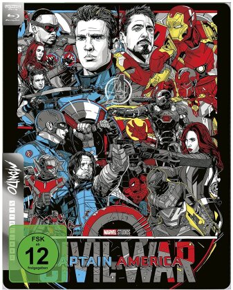 Captain America 3 - Civil War (+ 2D, Mondo Steelbook) [4K Blu-ray]